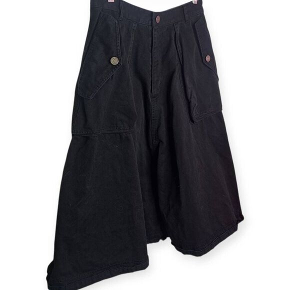 Marc by Marc Jacobs Women's Designer Black Denim Cargo Utility Skirt size 12 - Picture 4 of 8